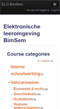 Mobile Screenshot of elo.bimsem.be